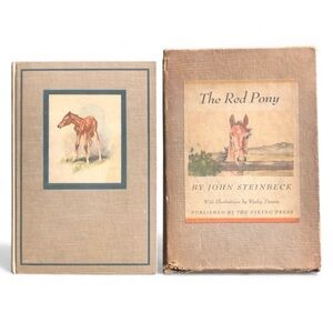 The Red Pony by John Steinbeck 1945 Vintage Book & Slipcase